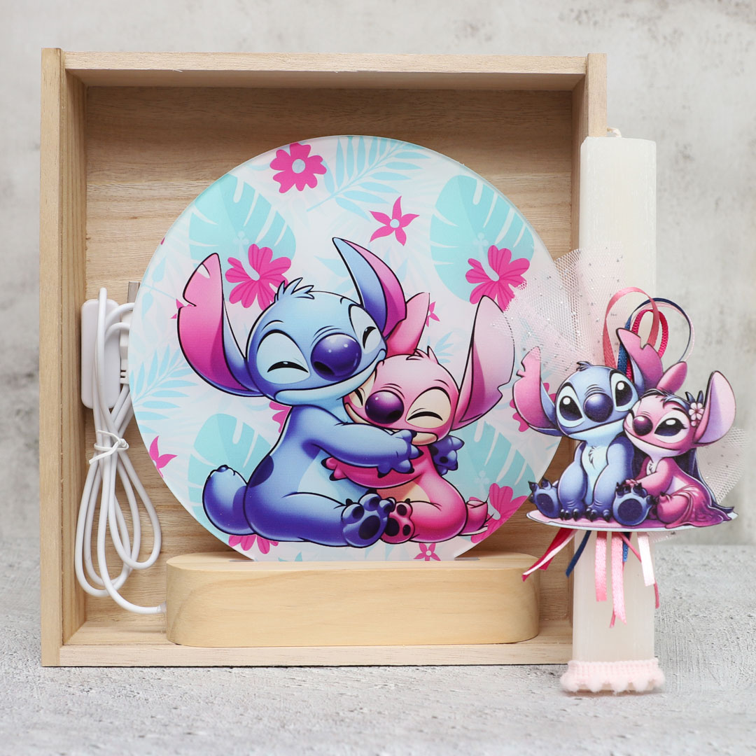 Λαμπάδα Stitch & Angel φωτιστικό