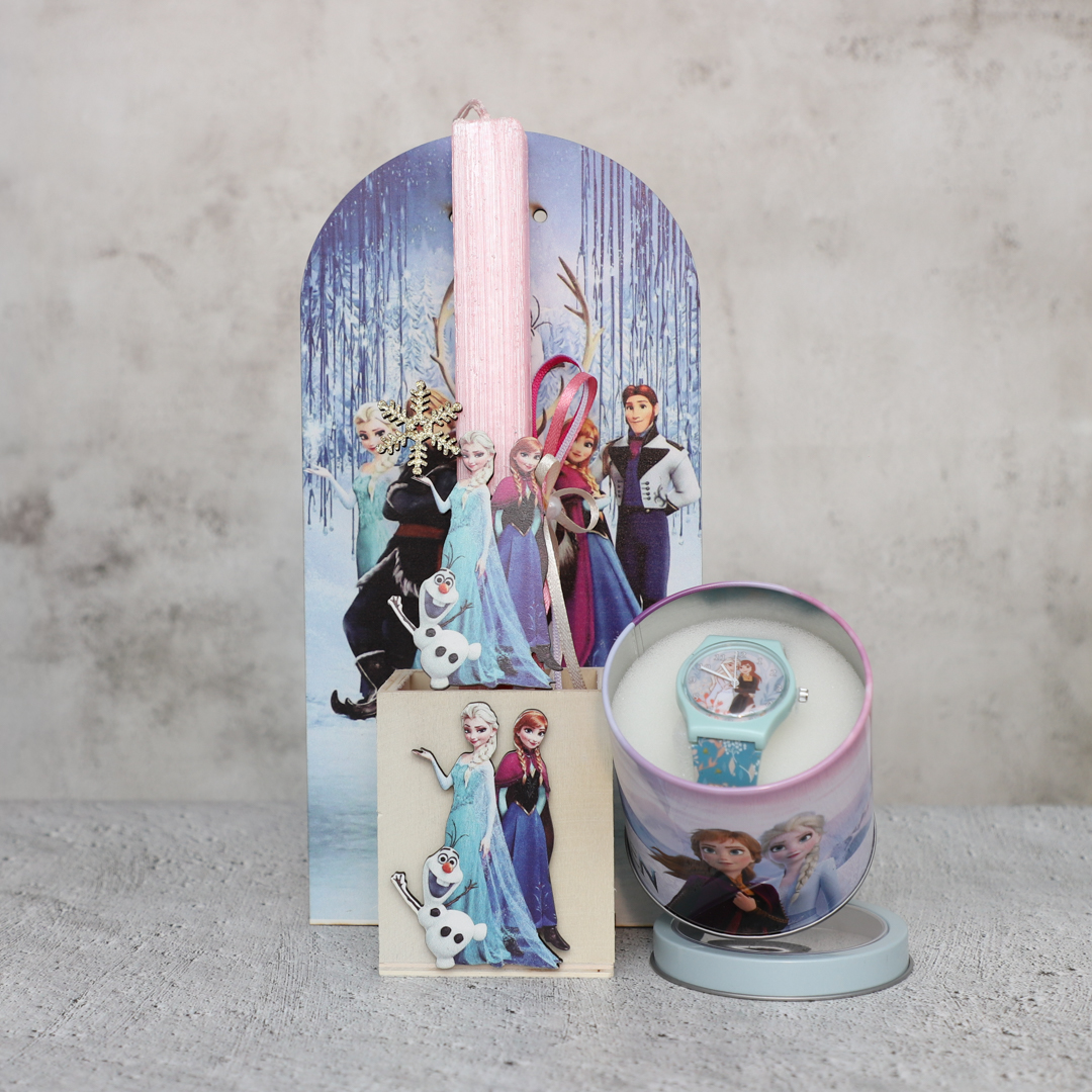 Σετ Λαμπάδα μολυβοθήκη Frozen